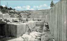 Quarry scene in Georgia - One of many interesting images from the Stone Quarries and Beyond website at http://freepages.history.rootsweb.com/~quarries/