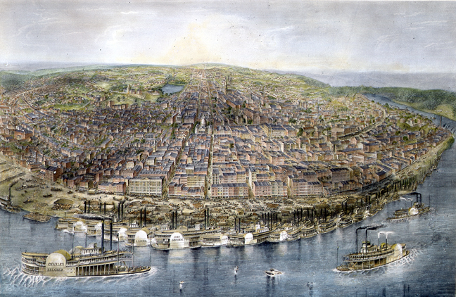 View of St. Louis, 1854