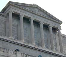 Top of Masonic Temple on Lindell Blvd